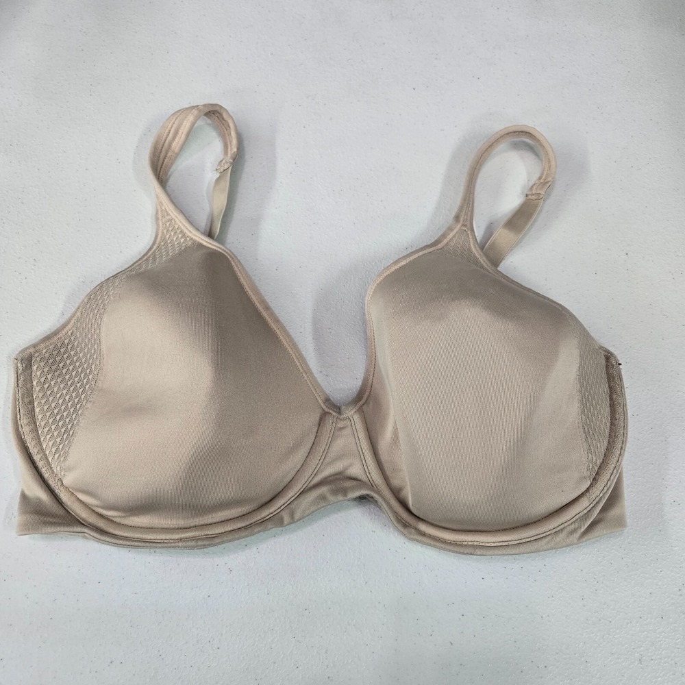 Bali Women Bra 38DD Brown Lightly Lined Underwire Minimizer Smooth